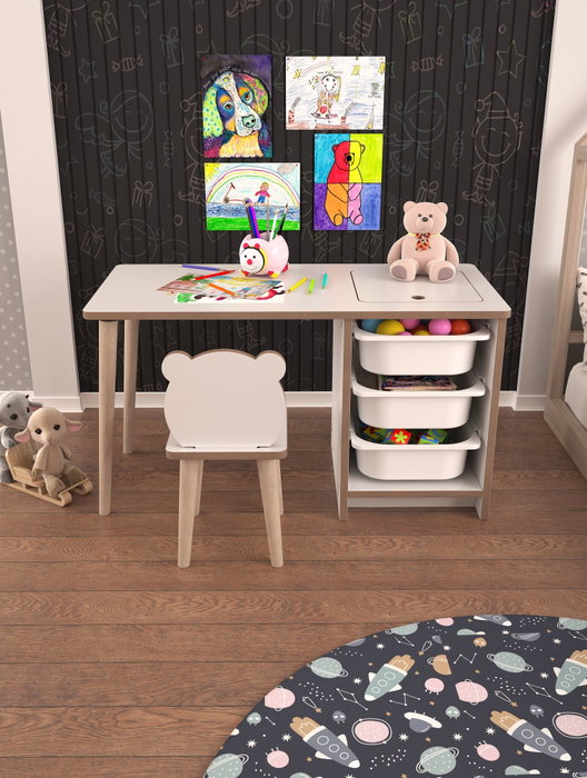 Hanah Home Juego de Mesa para Niños Soho - Blanco